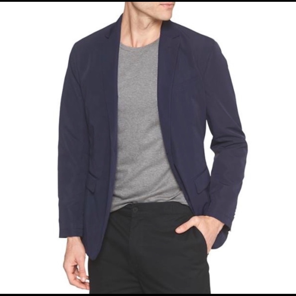 Banana Republic Mens Blue Slim Fit Blazer 40R EUC